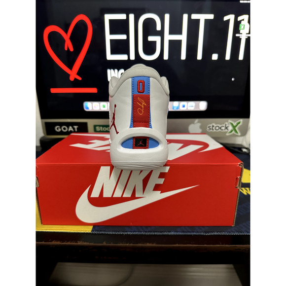 MEN'S SIZE 10 Nike Air Jordan Tatum 1 ST LOUIS WHITE UNC DX5573-100 - Picture 5 of 7